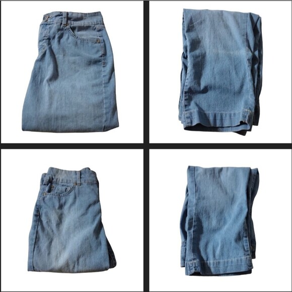 Bandolino Blu Women's Light Blue Missy Sams Capris Jeans Size 8! - Picture 5 of 12